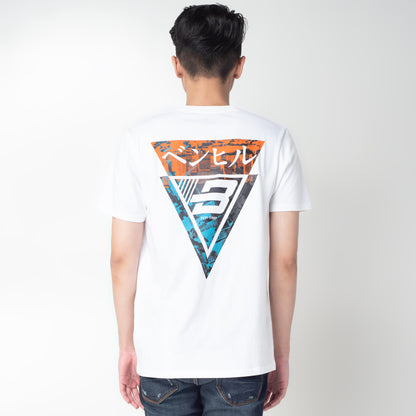 Benhill Kaos Grafis Katun 24s Combed Lengan Pendek Putih 327-35168