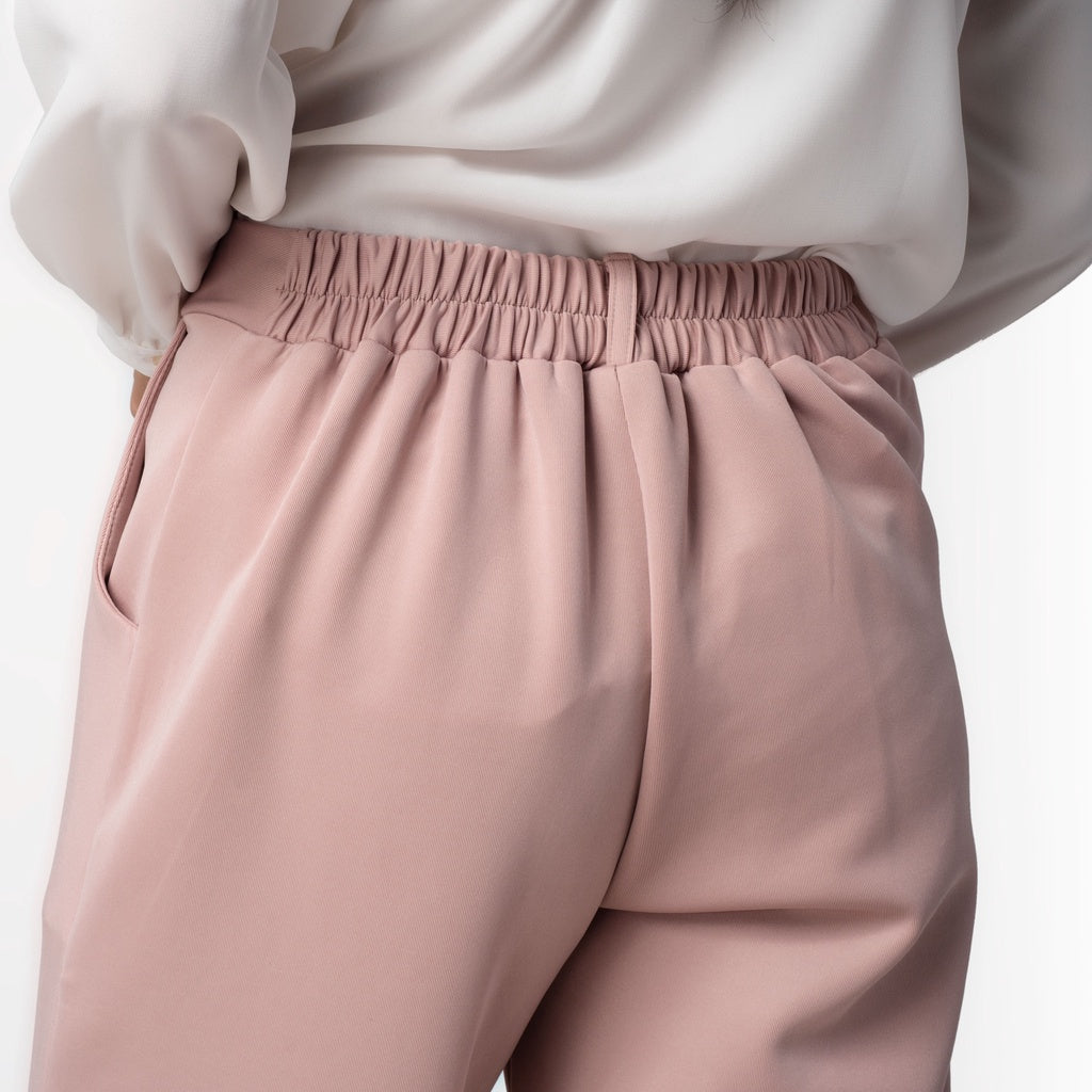 Benhill "Hanna" Celana Wanita Bahan Scuba Aladdin Pant Dusty Pink 223-39576