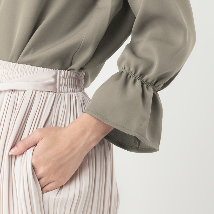 Benhill "Hyeon" Tops Kemeja Wanita Olive 275-39988