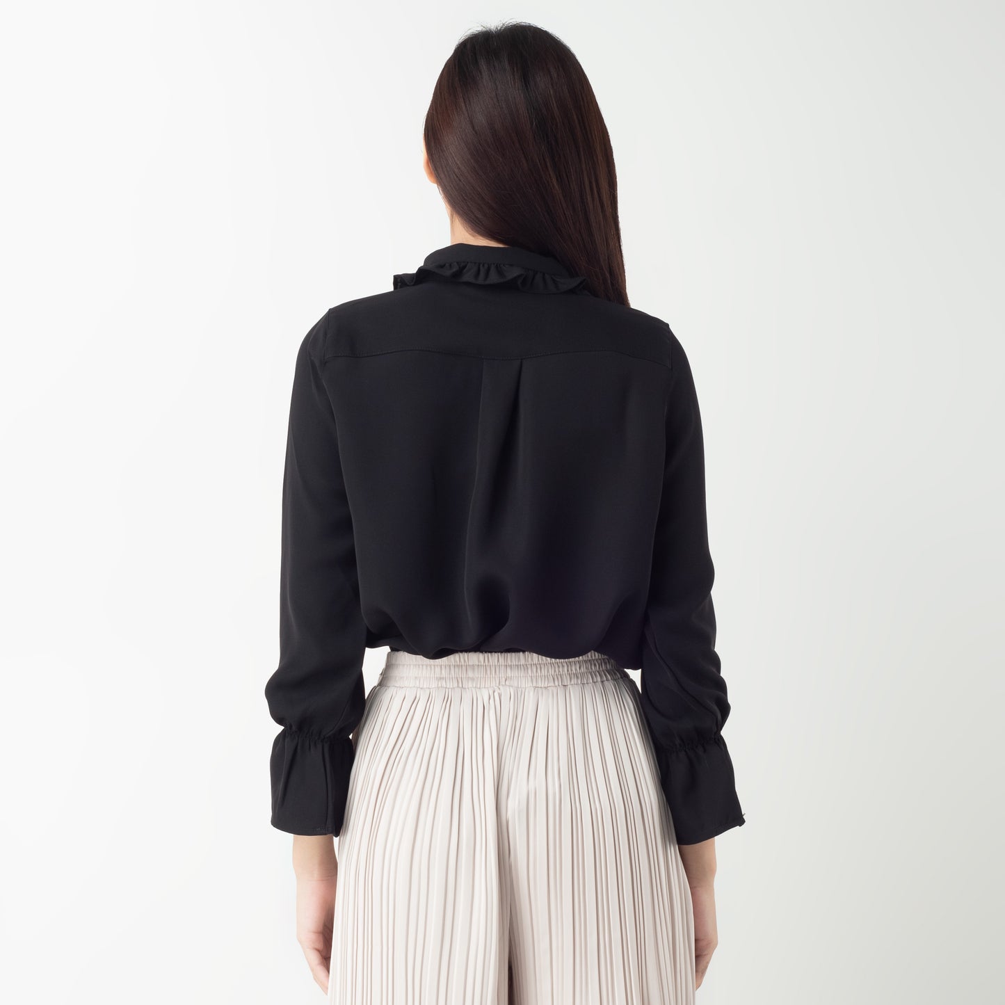 Benhill "Hyeon" Tops Kemeja Wanita Black 275-39288