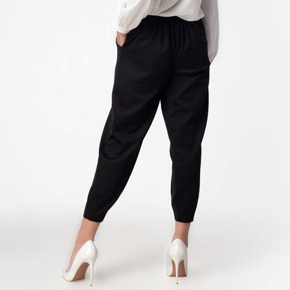 Benhill "Hanna" Celana Wanita Bahan Scuba Aladdin Pant Black 222-39276