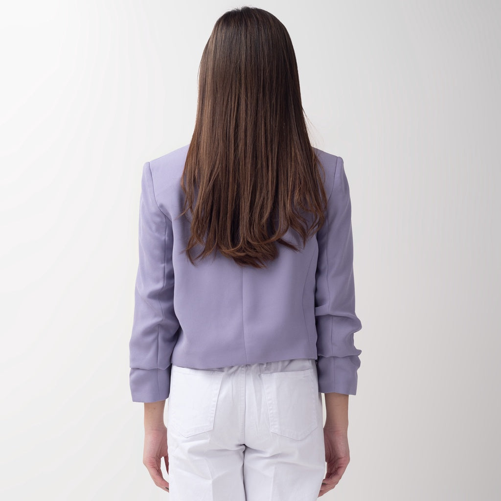 Benhill "Nayeon" Blazer Kerja / Outer Wanita Premium  Lengan Serut Lilac 794-39899