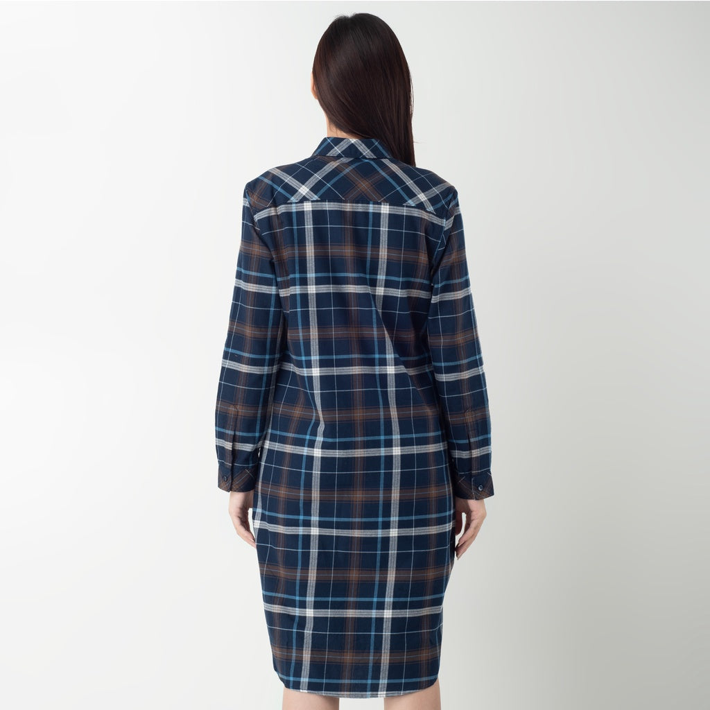 Benhill Kemeja Couple Flannel Kotak Biru 0712-11335-27074-11333