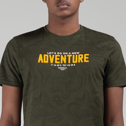 Benhill Kaos Grafis Full Print Hijau Army 451-39768