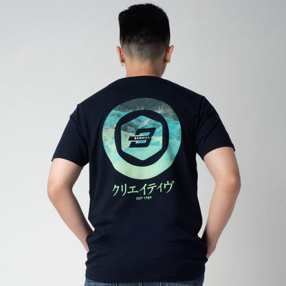 Benhill Kaos Grafis Katun 30s Combed Lengan Pendek Dark Navy 312-55368