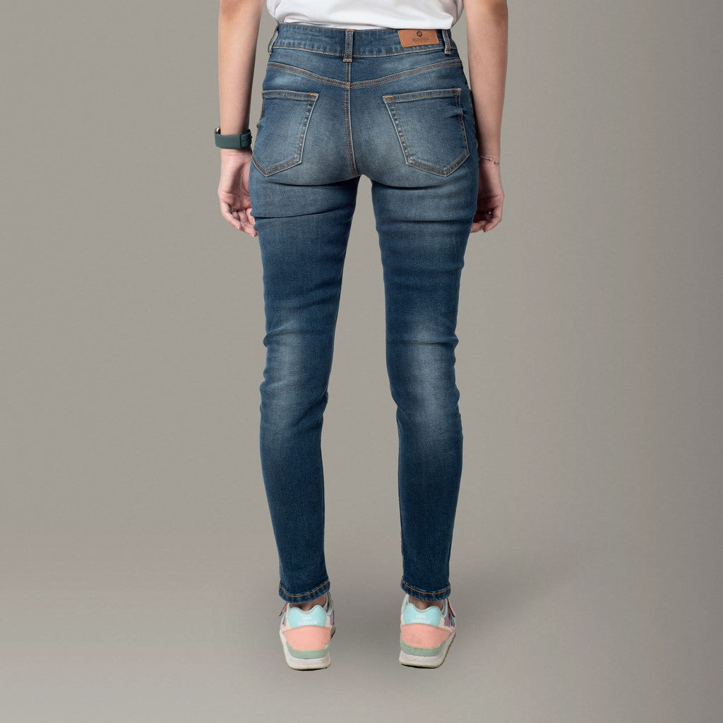 Benhill Celana Panjang Wanita Jeans Stretch Skinny Warna Biru 02234-35327