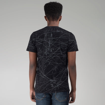 Benhill Kaos Grafis Full Print Hitam 448-39268