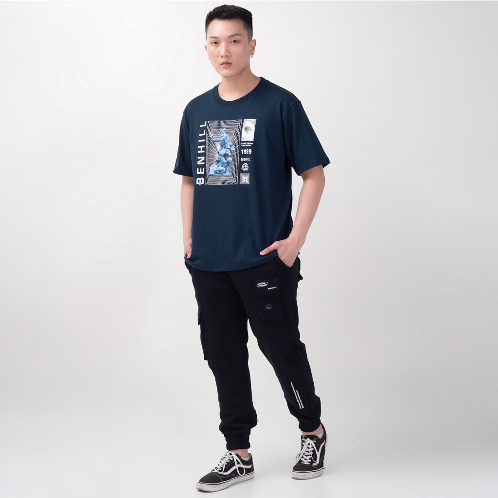 Benhill T-Shirt Oversize Fit Capsule Collection Navy 367-55G68