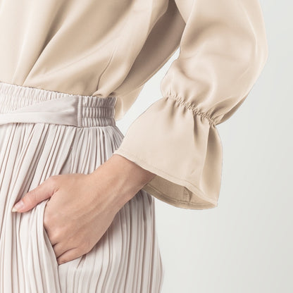 Benhill "Hyeon" Tops Kemeja Wanita Cream 913-29988