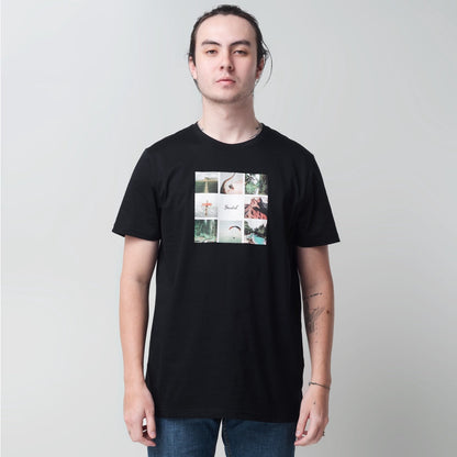 Benhill T-Shirt Grafis Katun 30s Combed Lengan Pendek Hitam 463-39268