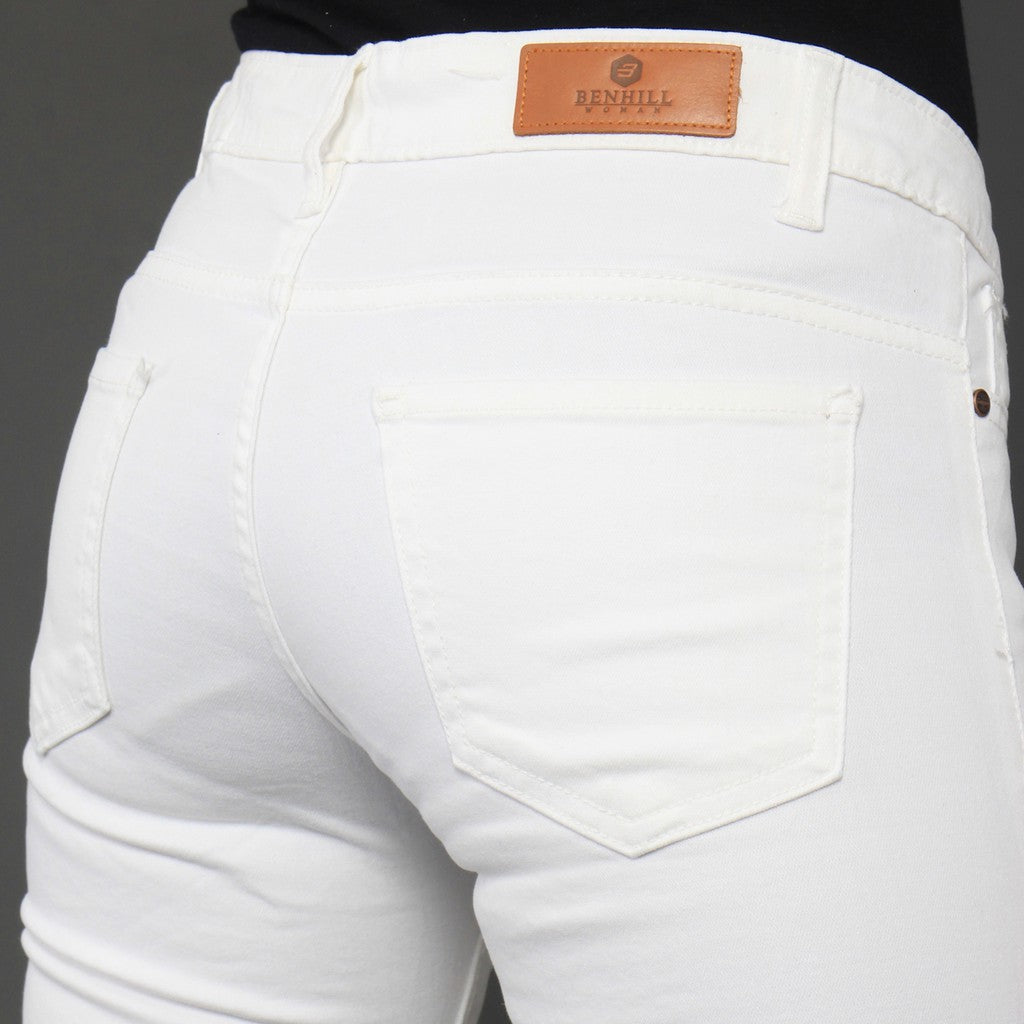 Benhill Celana Panjang Wanita Skinny Broken White 02205 - 30934