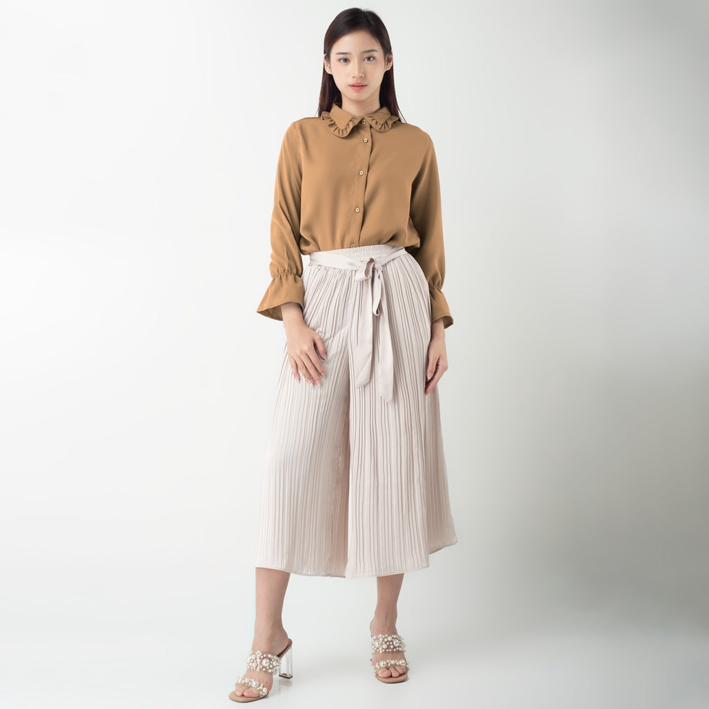 Benhill "Hyeon" Tops Kemeja Wanita Camel Brown 869-39T88
