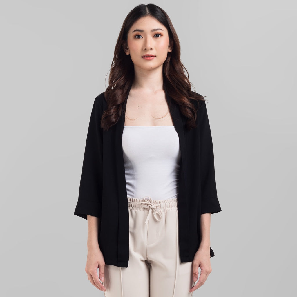 Benhill Bolero "Yuna" Tops Wanita  Lengan 3/4 Black 837-39299
