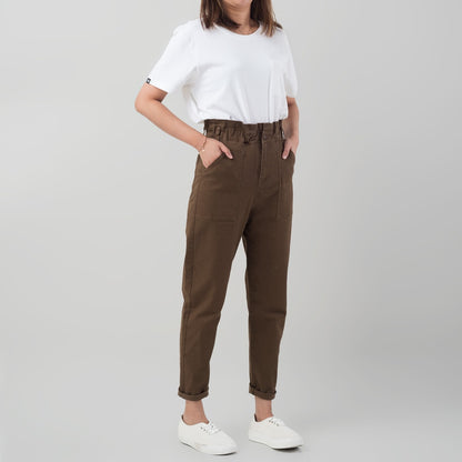 Benhill "Yeji" Celana Wanita High Waist Brown 880-3250F