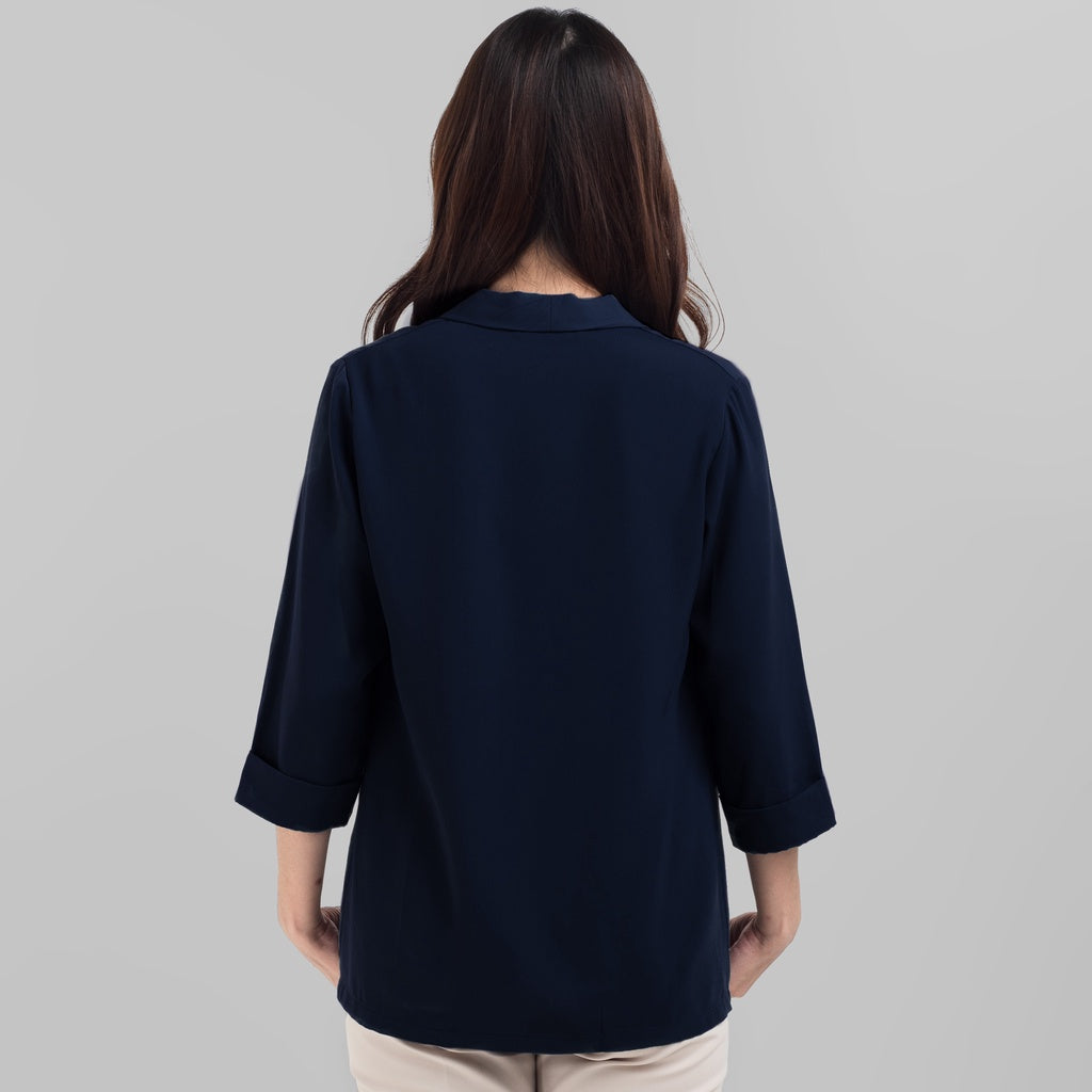 Benhill Bolero "Yuna" Tops Wanita Lengan 3/4 Navy 940-29G99