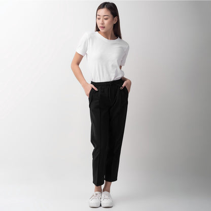 Benhill "Dalmi" Celana Casual Wanita Pinggang Karet Black 732-39296