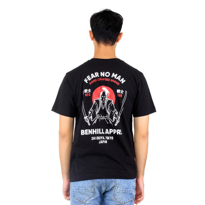 Benhill Kaos Grafis Katun 30s Combed Lengan Pendek Warna Hitam 27808-95268