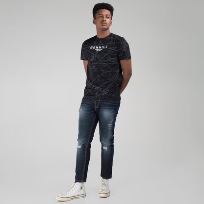 Benhill Kaos Grafis Full Print Hitam 448-39268