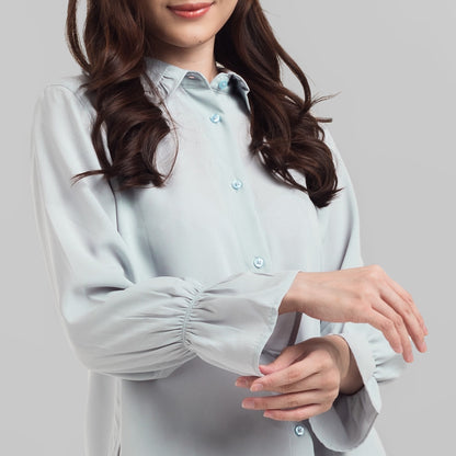 Benhill "Hyeon" Tops Kemeja Wanita Grey 778-39g88