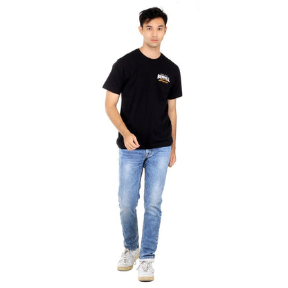 Benhill Kaos Grafis Katun 30s Combed Lengan Pendek Warna Hitam 27813-95268