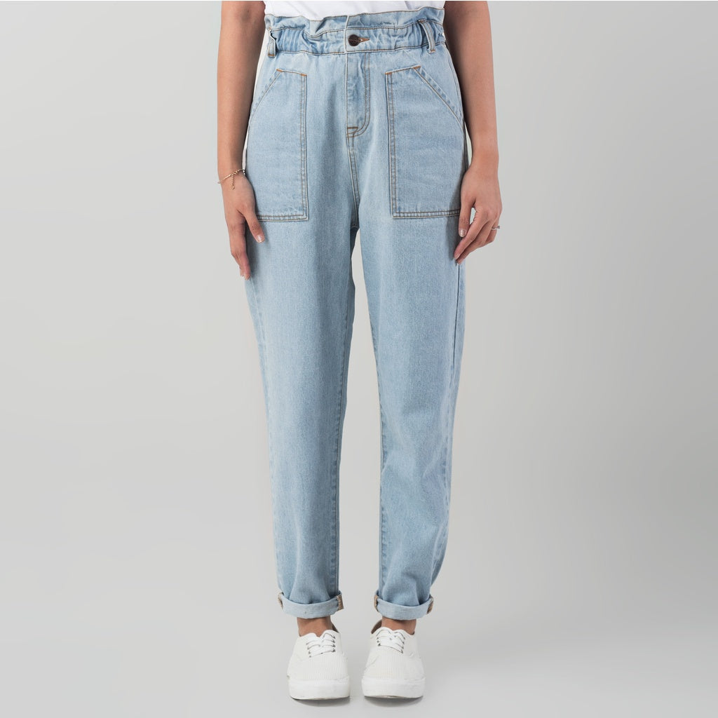 Benhill "Yeji" Celana Wanita High Waist Light Blue 882-3230F