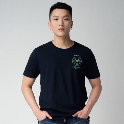 Benhill Kaos Grafis Katun 30s Combed Lengan Pendek Dark Navy 312-55368