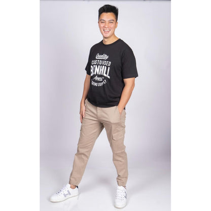 Benhill Celana Cargo Jogger 'BAIM WONG' Cream 27719