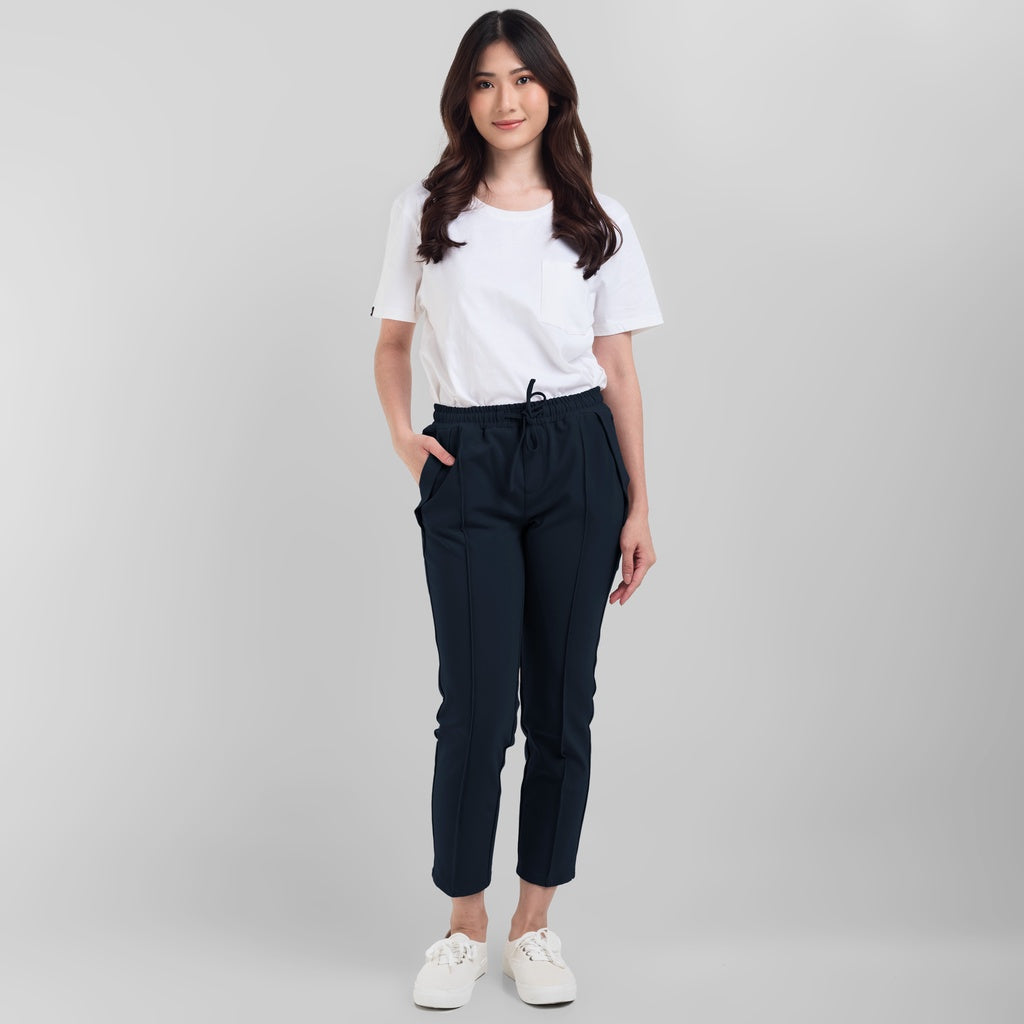 Benhill "Dalmi" Celana Wanita Pinggang Karet Navy 863-39G96