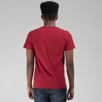 Benhill Kaos Grafis Katun 30s Combed Lengan Pendek Maroon 445-19F68