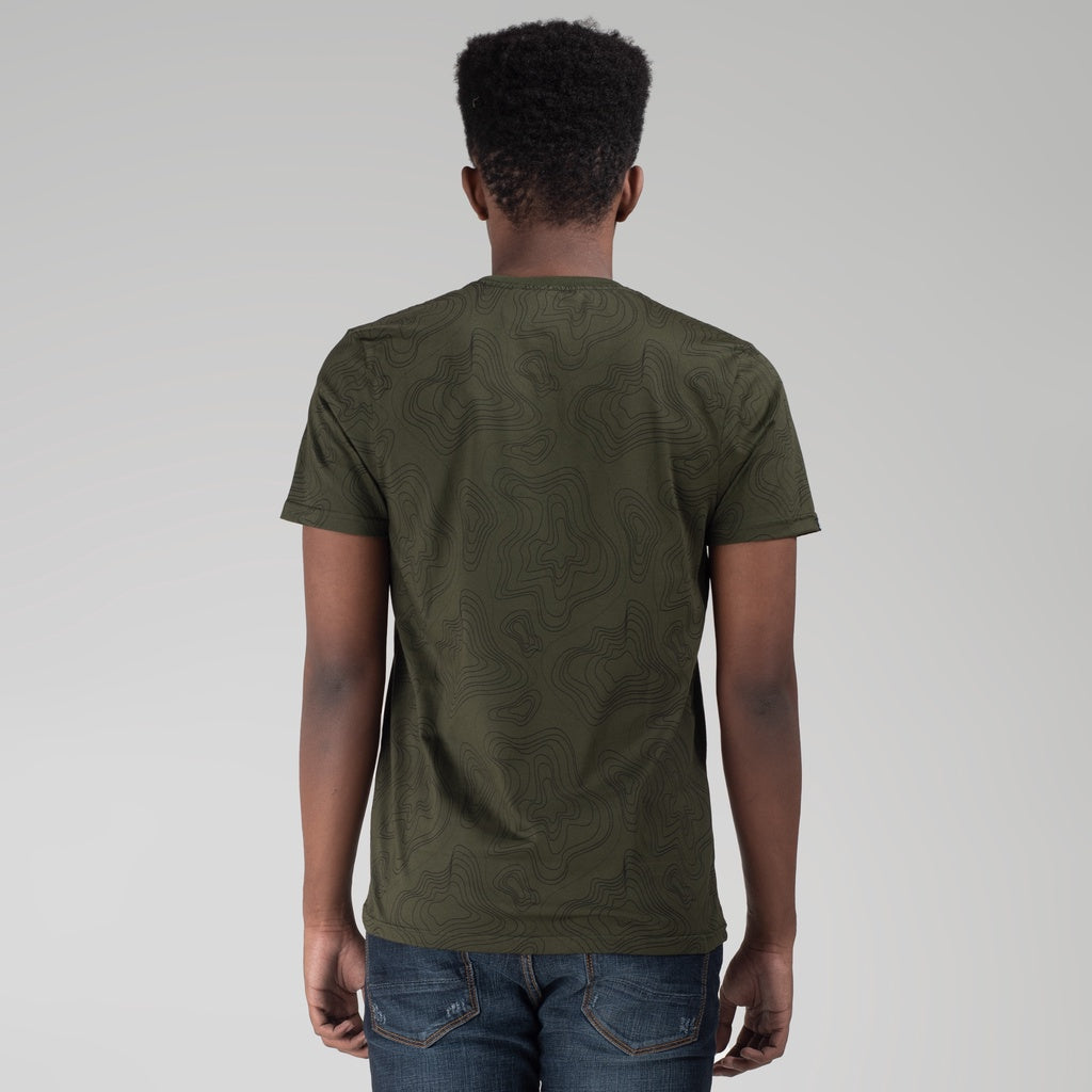 Benhill Kaos Grafis Full Print Hijau Army 451-39768