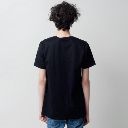 Benhill T-Shirt Grafis Katun 30s Combed Lengan Pendek Hitam 458-478-39268