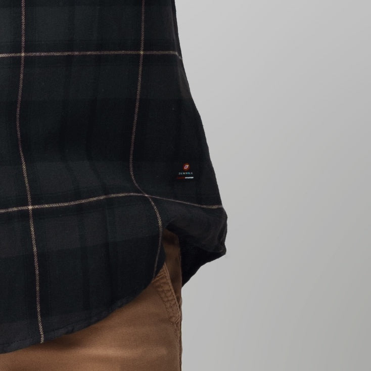 Benhill Kemeja Pria Flannel Lengan Panjang Kotak Hijau 29422-11633