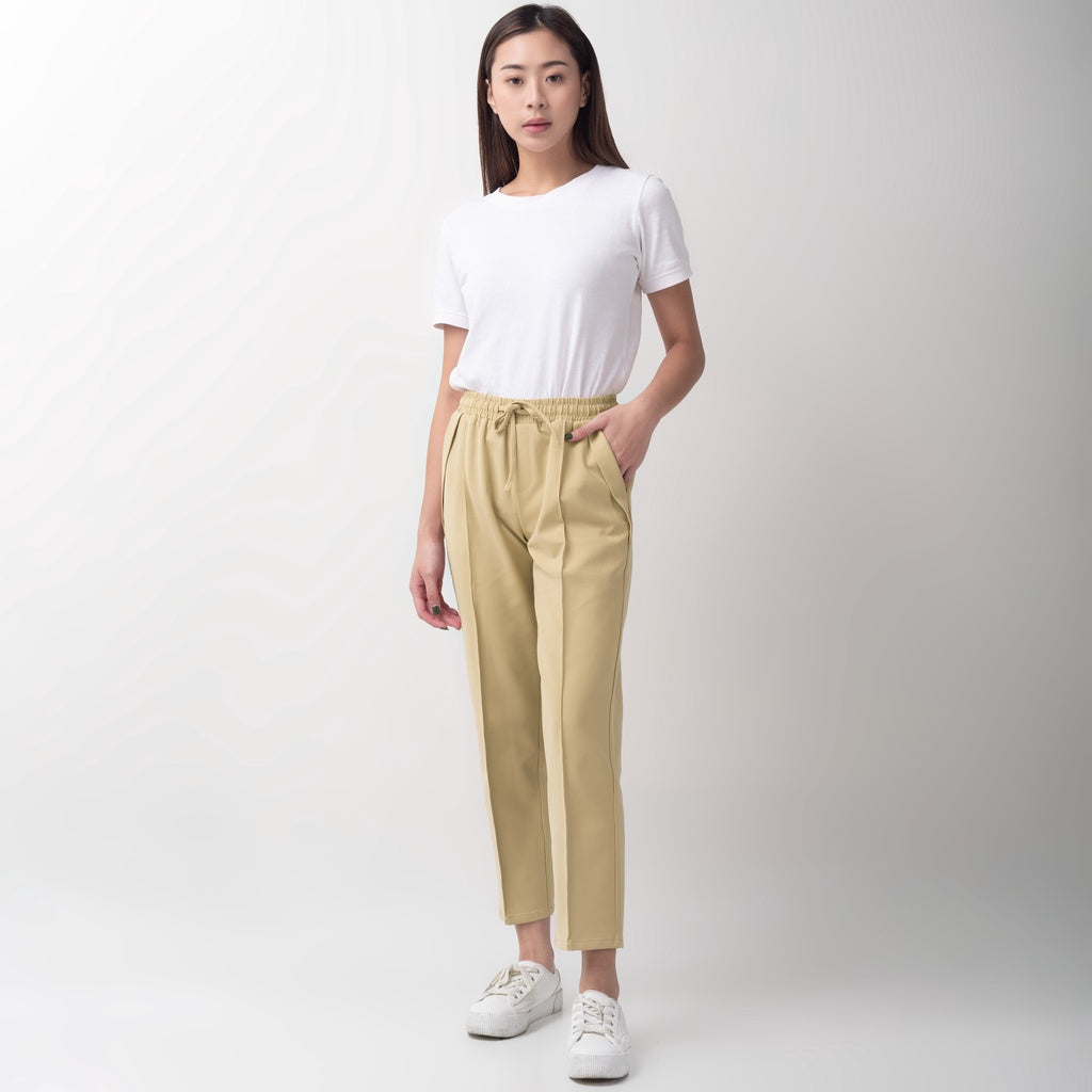 Benhill "Dalmi" Celana Wanita Pinggang Karet Tan 734-39596