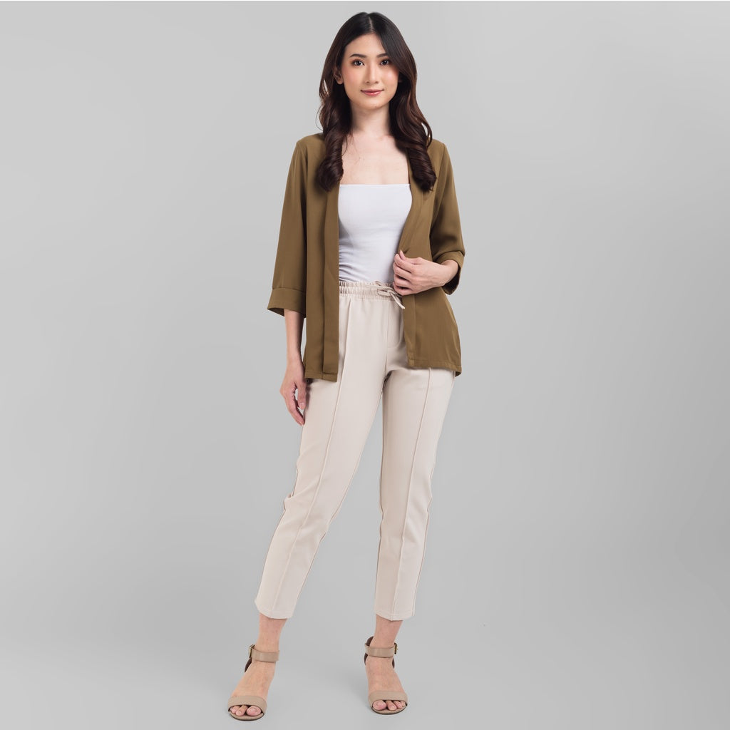 Benhill Bolero "Yuna" Tops Wanita  Lengan 3/4 Mustard 838-39E99