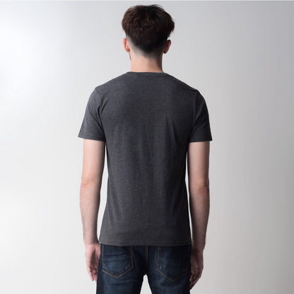 Benhill Kaos Grafis Katun 30s Combed Lengan Pendek Dark Grey 397-39268