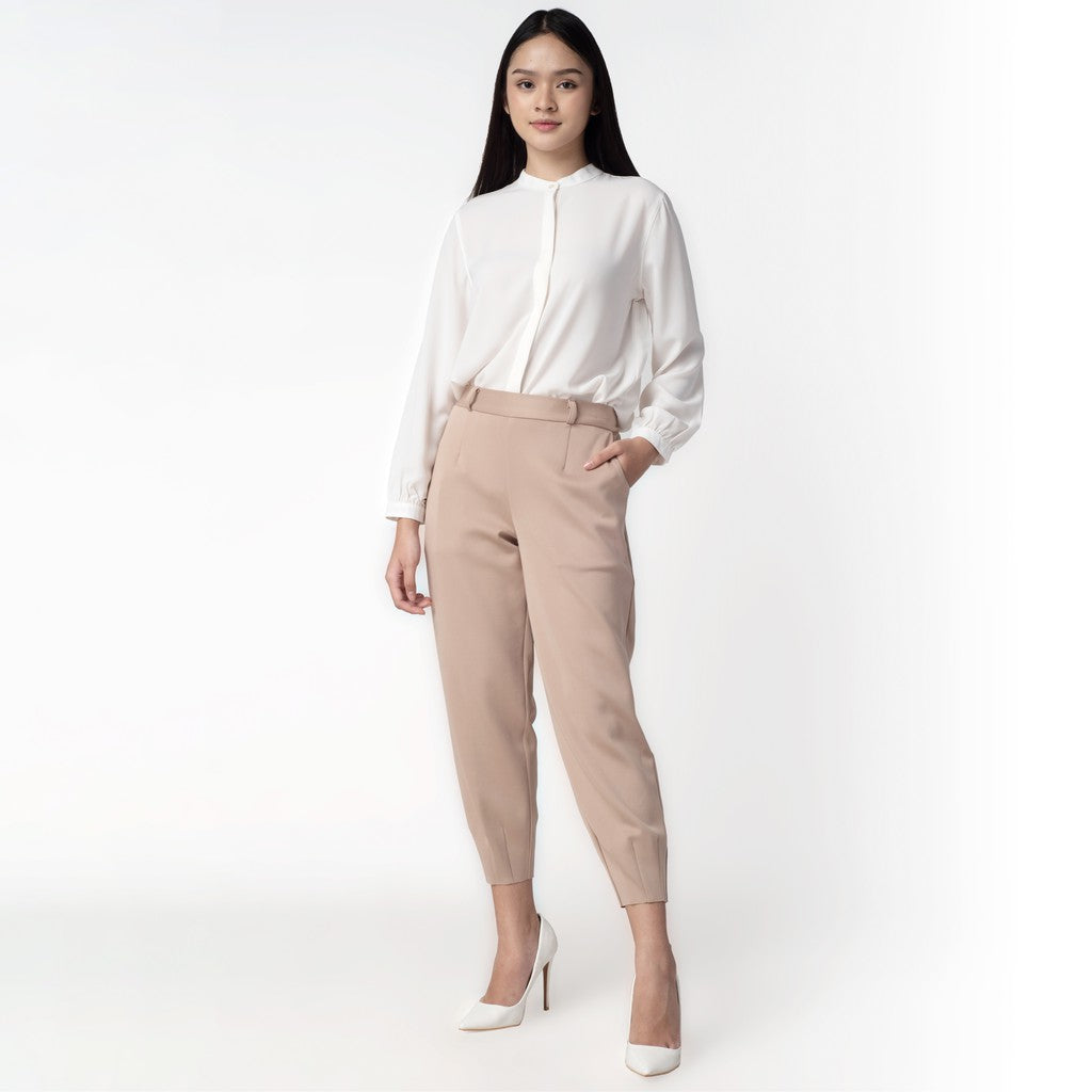 Benhill "Hanna" Celana Wanita Bahan Scuba Aladdin Pant Beige 225-39576