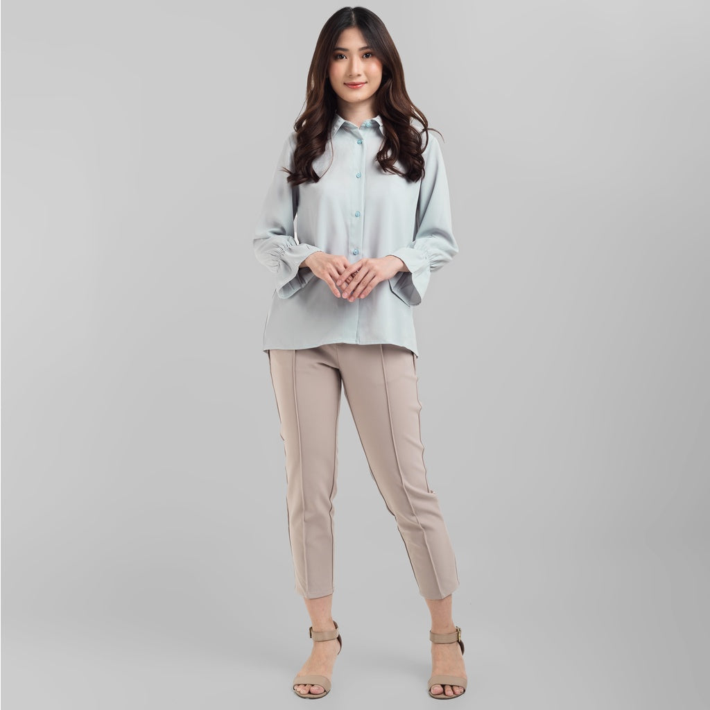 Benhill "Hyeon" Tops Kemeja Wanita Grey 778-39g88