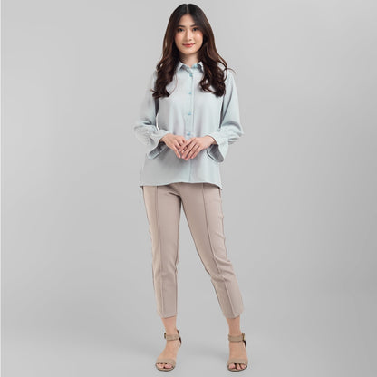 Benhill "Hyeon" Tops Kemeja Wanita Grey 778-39g88