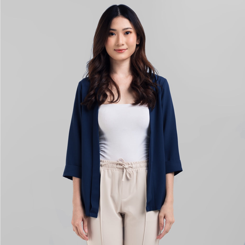 Benhill Bolero "Yuna" Tops Wanita Lengan 3/4 Navy 940-29G99