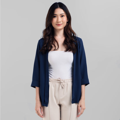 Benhill Bolero "Yuna" Tops Wanita Lengan 3/4 Navy 940-29G99