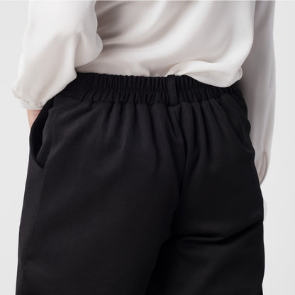 Benhill "Hanna" Celana Wanita Bahan Scuba Aladdin Pant Black 222-39276