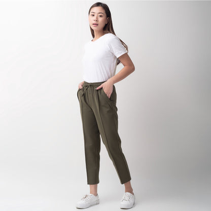 Benhill "Dalmi" Celana Wanita Pinggang Karet Olive 731-39796