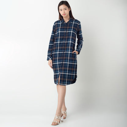 Benhill Kemeja Couple Flannel Kotak Biru 0712-11335-27074-11333