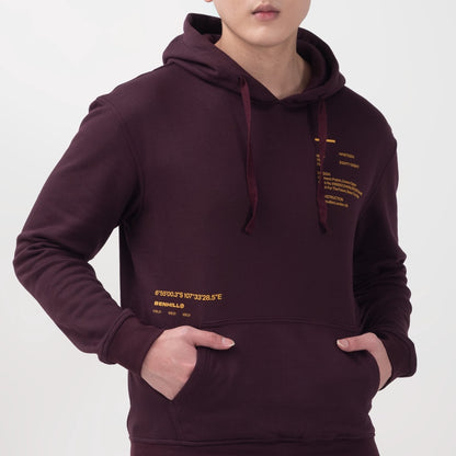 Benhill Sweat Hoodie Capsule Unisex Maroon 516-39F50