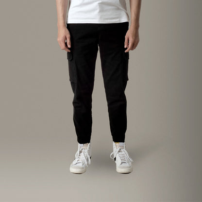 Benhill Celana Cargo Jogger 'BAIM WONG' Black 27718-32269