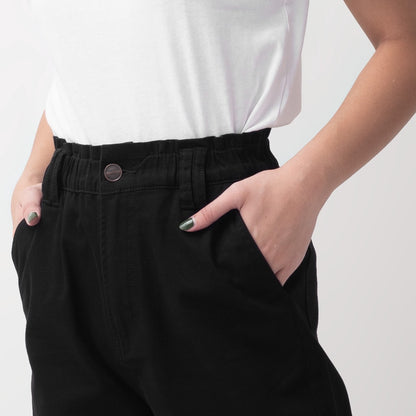 Benhill "Minji" Celana Panjang Wanita High Waist Black 780-22255
