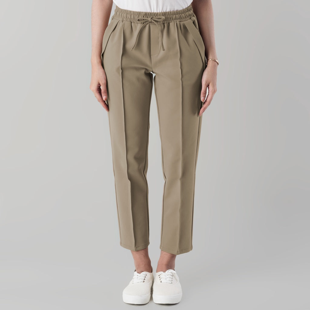 Benhill "Dalmi" Celana Wanita Pinggang Karet Khaki 862-39596