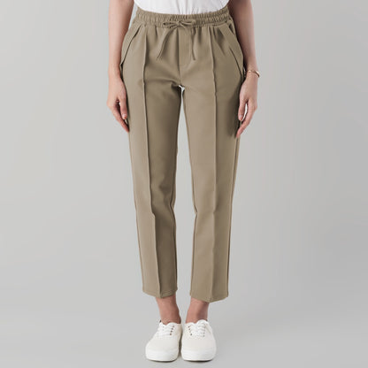 Benhill "Dalmi" Celana Wanita Pinggang Karet Khaki 862-39596