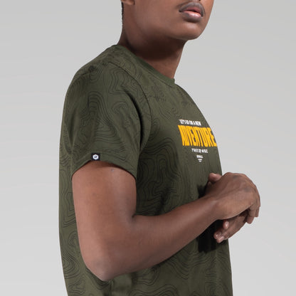 Benhill Kaos Grafis Full Print Hijau Army 451-39768