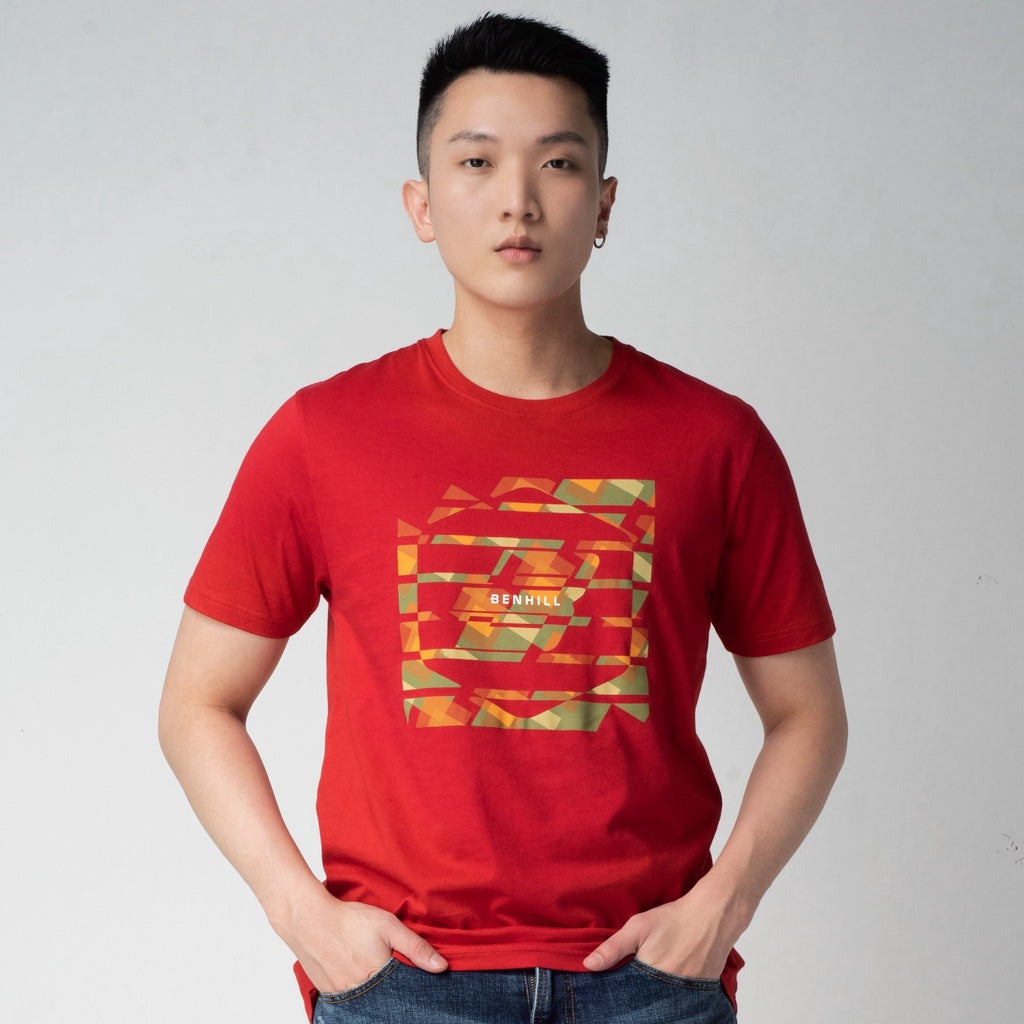 Benhill T-shirt Grafis Katun 30s Combed Pendek Chilly Paper 315-55468